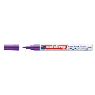 Edding 751 Ανεξίτηλος Μαρκαδόρος Στρογγυλή Μύτη 1-2mm Βιολέ (01.751-008)