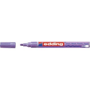 Edding 751 Ανεξίτηλος Μαρκαδόρος Στρογγυλή Μύτη 1-2mm Βιολέ Μεταλλικό (01.751-078)