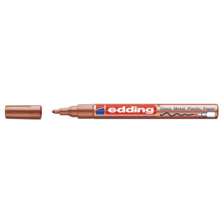 Edding 751 Ανεξίτηλος Μαρκαδόρος Στρογγυλή Μύτη 1-2mm Χάλκινο (01.751-055)