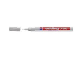 Edding 780 Ανεξίτηλος Μαρκαδόρος Στρογγυλή Μύτη 0.8mm Ασημί (01.780-054)