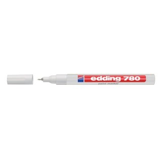 Edding 780 Ανεξίτηλος Μαρκαδόρος Στρογγυλή Μύτη 0.8mm Λευκό (01.780-049)