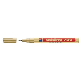 Edding 780 Ανεξίτηλος Μαρκαδόρος Στρογγυλή Μύτη 0.8mm Χρυσό (01.780-053)