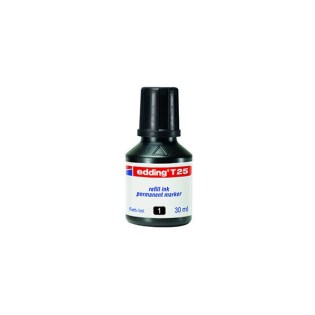 Edding T25 Ανεξίτηλο Μελάνι Μαύρο 30ml (T25-001)