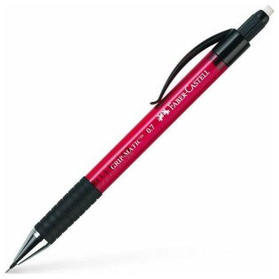Faber Castell Μηχανικό Μολύβι για Σχέδιο με Γόμα Grip Matic 0.7mm Red (137721)