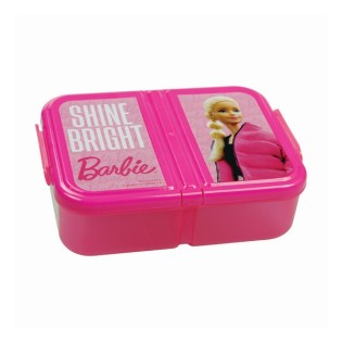 Φαγητοδοχείο Πλαστικό Gim με 3 Χωρίσματα Barbie (571-22262)