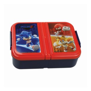 Φαγητοδοχείο Πλαστικό Gim με 3 Χωρίσματα Sonic 3 the Hedgehod (572-54262)