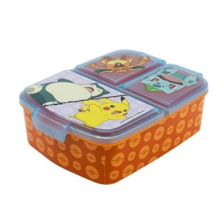 Φαγητοδοχείο Πλαστικό με 3 Χωρίσματα Pokemon Stor (530-08020)
