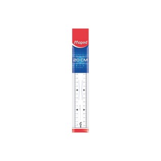 Χάρακας Maped Cristal 146 Διαφανής 20cm (146112)