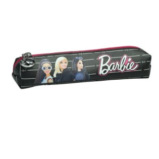 Κασετίνα Μονή Barbie Ριγέ Μαύρο Gim (349-79007)