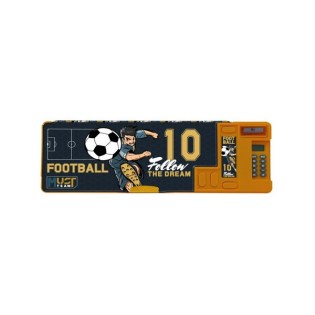 Κασετίνα Retro Football με Μαγνητικό Κούμπωμα 26x9x3.2cm Must (586132)