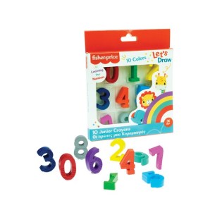 Κηρομπογιές Fisher Price Ηλικίας 3+ με 10 Χρώματα (321-00002)