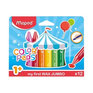Κηρομπογίες Maped Χοντρές 12 Χρώματα (861311)