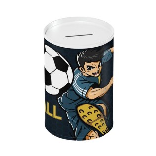 Κουμπαράς Μεταλλικός 10x15cm Must Football (586485)