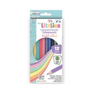 Ξυλομπογίες The Littlies Pastel Wood Free 12 Χρώματα (647067)