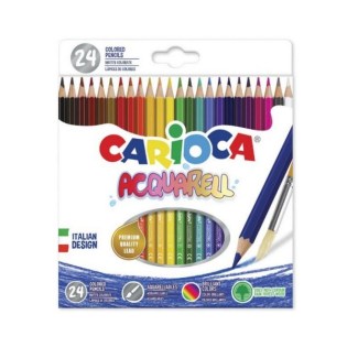 Ξυλομπογιές Ακουαρέλας Carioca Acquarell 24 Χρωμάτων (42858)