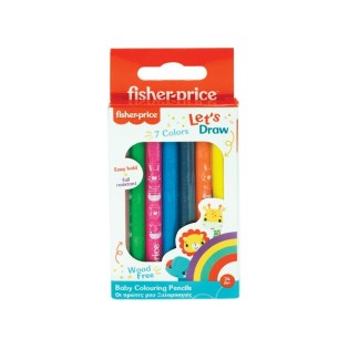 Ξυλομπογιές Fisher Price Ηλικίας 2+ με 7 Xρώματα (321-00001)