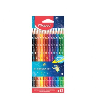 Ξυλομπογιές Maped Color Peps Cosmics 12 Χρώματα (862242)