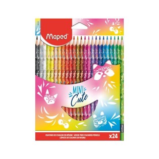 Ξυλομπογιές Maped Color Peps Mini Cute 24 Χρώματα (862203)