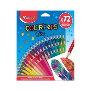 Ξυλομπογιές Maped Color Peps Star 72 Χρώματα (832072)