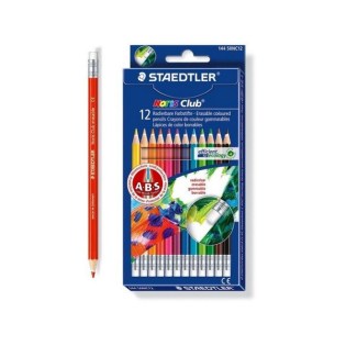 Ξυλομπογιές Staedler 12 χρώματα με Γόμα (1445ΟΝCCΑ)