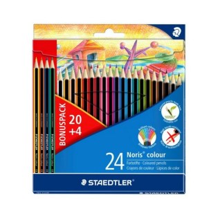 Ξυλομπογιές Staedler Wopex 20+4 Δώρο Χρώματα (185C24P)