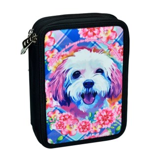 Love Dog Κασετίνα Back me Up Διπλή Γεμάτη (357-16100)