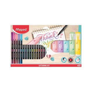 Maped Σετ Lettering 22τχ Graph Peps+Pastel Υπογραμμιστές (983719)