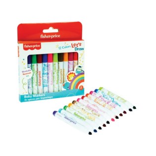 Μαρκαδόροι Fisher Price Ηλικίας 3+ με 12 Χρώματα (321-00009)