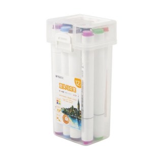 Μαρκαδόροι Ζωγραφικής M&G Art Mark Dual Tip 12τμχ (APMV 0905)