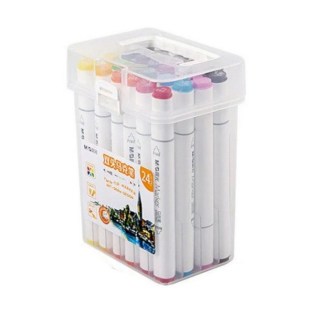 Μαρκαδόροι Ζωγραφικής M&G Art Mark Dual Tip 24τμχ (APMV 0901)