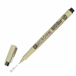 Μαρκαδόρος Σχεδίου Sakura Pigma Micron 02 0.30mm Μαύρος (XSDK02-49)