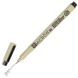 Μαρκαδόρος Σχεδίου Sakura Pigma Micron 04 0.40mm Μαύρος (XSDK04-49)