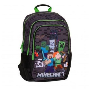 Minecraft Black Σχολικό Σακίδιο Δημοτικού Graffiti (248212)