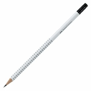 Μολύβι Faber Castell Grip 2001 με Γόμα Λευκό ΗΒ (097106)