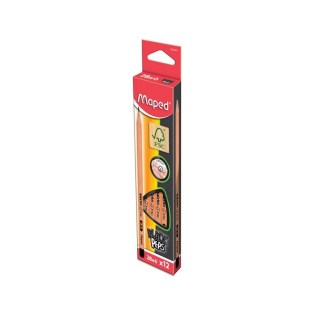Μολύβια Maped Black Peps 2B FSC κουτί 12 τεμ (850022FC)