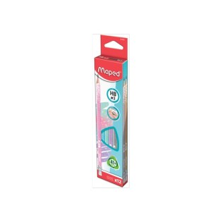 Μολύβια Glitter Maped Black Peps HB  κουτί 12 τεμ (851804)