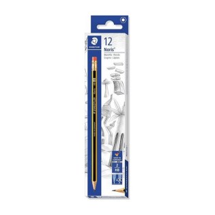 Μολύβια Staedtler Noris 122 HB με Γόμα 12 τεμ (STAE122HB)