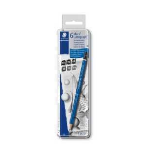 Μολύβια Σχεδίου STAEDTLER LUMOGRAPH ΣΕΤ 6τμχ (STAE100G6)