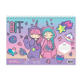 Μπλοκ Ζωγραφικής BFF 23x33 40 φύλλα Must (585957)