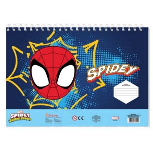 Μπλοκ Ζωγραφικής Spidey 23x33 40 φύλλα Must (508555)
