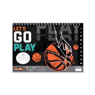 Μπλοκ Ζωγραφικής Basketball 22x33 40 φύλλα Must (584881)