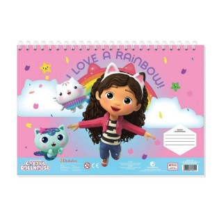 Μπλοκ Ζωγραφικής Gabbys Dollhouse 23x33 40 φύλλα Must (574110)