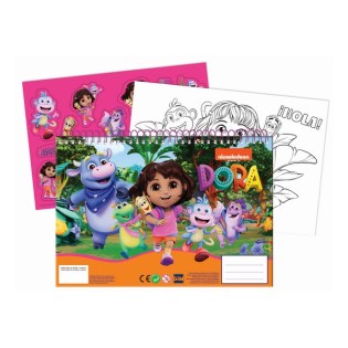 Μπλοκ Ζωγραφικής Gim Dora Explorer 23x33cm 40 φύλλα + Sticker (345-70416)