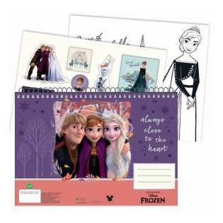 Μπλοκ Ζωγραφικής Gim Frozen Idyllic 23x33cm 40 φύλλα + Sticker (341-72416)