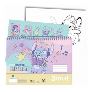 Μπλοκ Ζωγραφικής Gim Stitch Gen Z 23x33cm 40 φύλλα + Sticker (342-01416)
