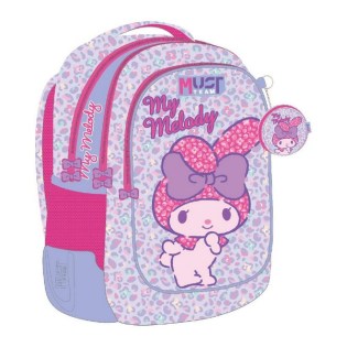 Must My Melody με 3 Θήκες Σχολική Τσάντα Πλάτης Δημοτικού (490105)