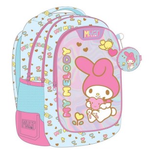 Must My Melody με 3 Θήκες Σχολική Τσάντα Πλάτης Δημοτικού (490121)