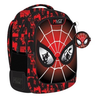 Must Spiderman Eyes με 3 Θήκες Σχολική Τσάντα Πλάτης Δημοτικού (508498)