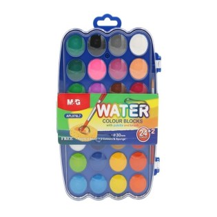 Νερομπογιές M&G 24+2 Χρώματα 23mm (APL976L4)