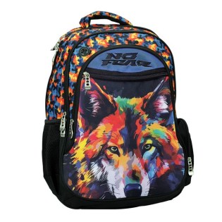 No Fear Σχολική Τσάντα Πλάτης Clored Wolf (348-47031) 2025